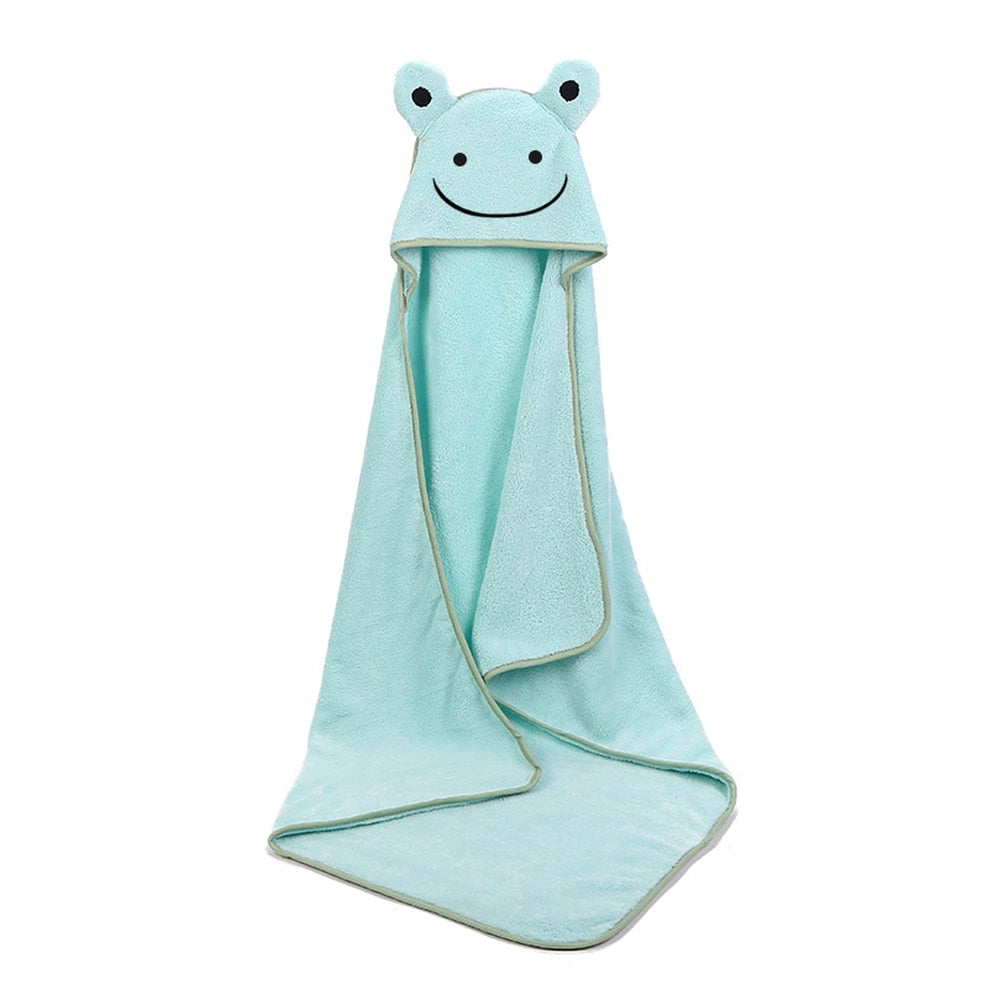 Poncho Bath Towel Toalla Velvet 90*90cm Fleece Hood Towels